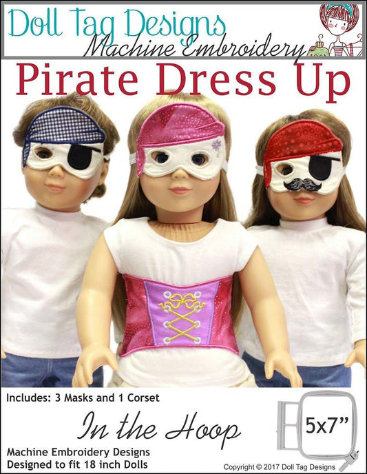 Pirate Dress Up Machine Embroidery Designs