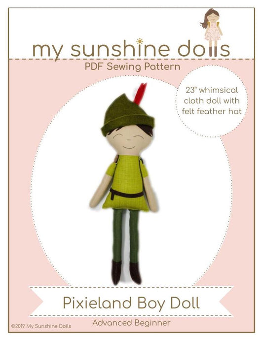 Pixieland Boy 23" Cloth Doll Pattern