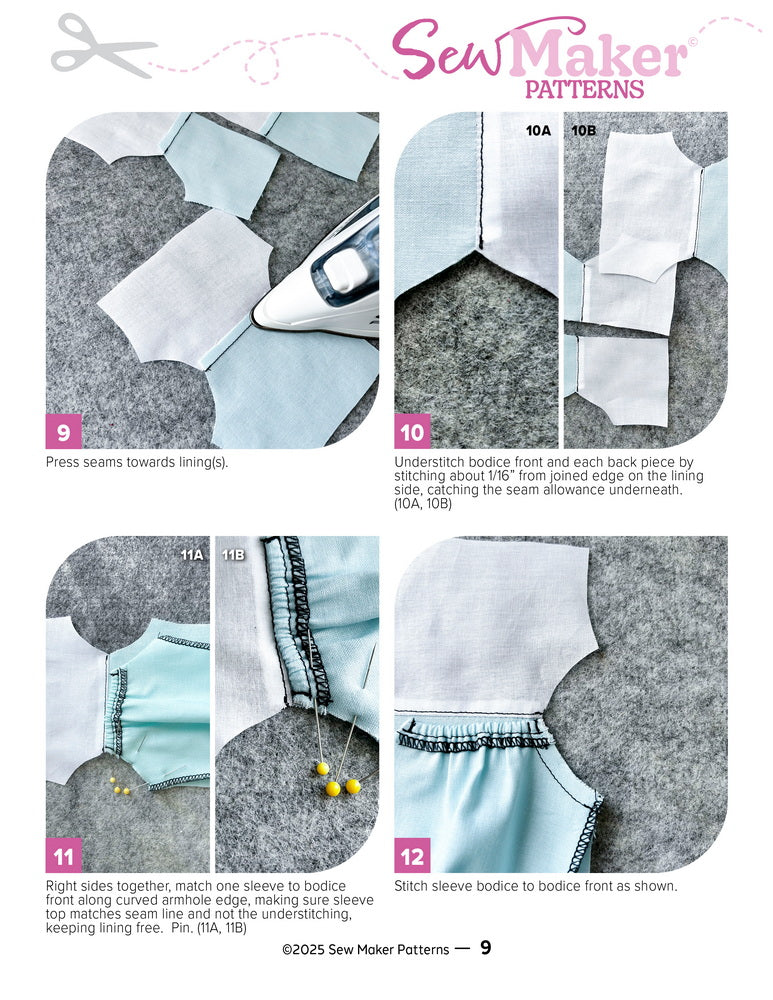 The Jennie Dress 13" Doll Clothes Pattern