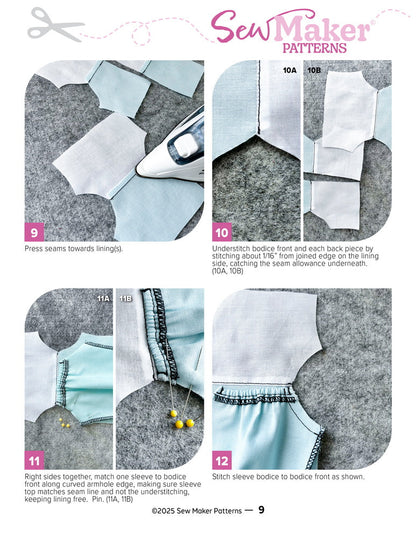 The Jennie Dress 13" Doll Clothes Pattern