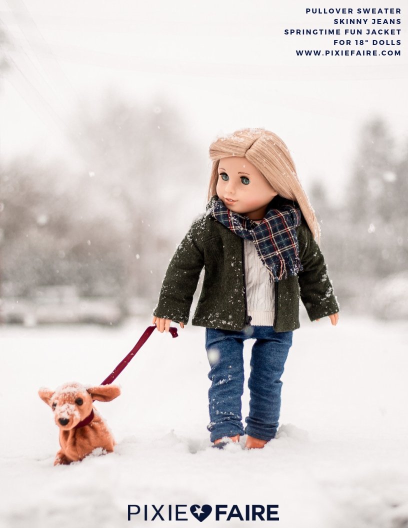 Springtime Fun Jacket 18" Dolls