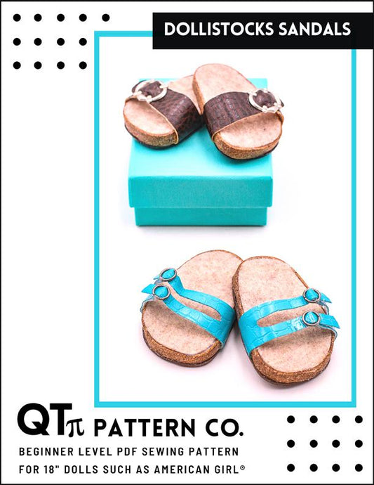 Dollistocks 18" Doll Shoes Pattern