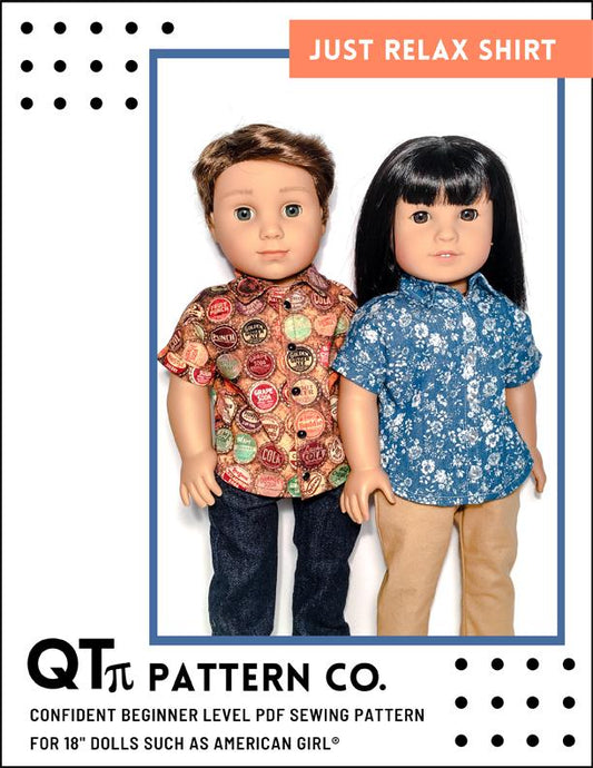 Just Relax Shirt 18" Doll Clothes Pattern