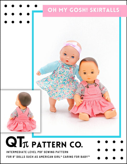 Oh My Gosh Skirtalls 8" Baby Doll Clothes Pattern