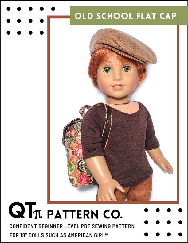 Old School Flat Cap 18" Doll Accessories