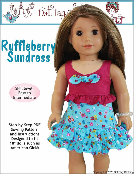 Ruffleberry Sundress 18" Doll Clothes Pattern