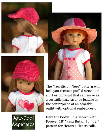 Terrific Lil' Tees Pattern for Little Darling Dolls