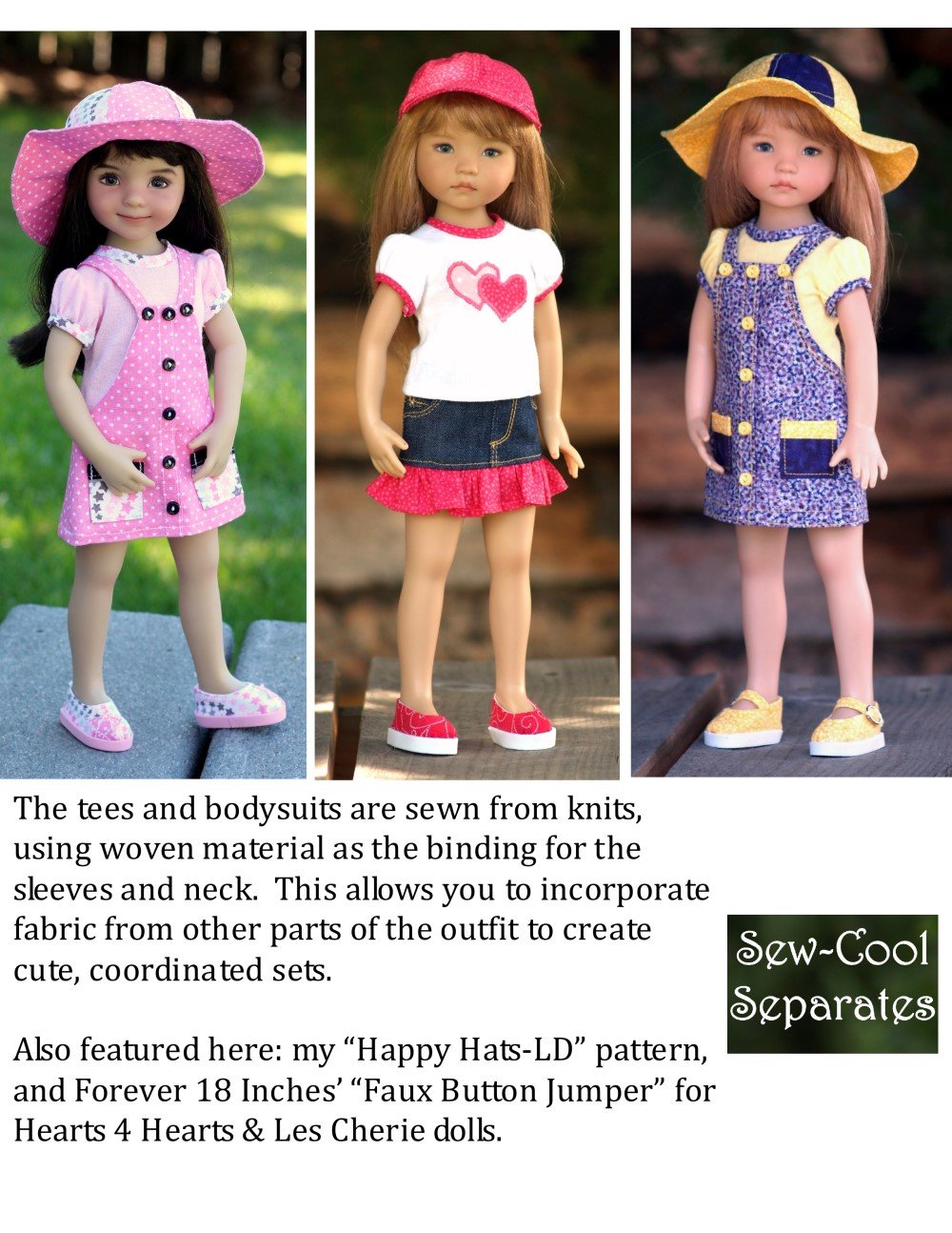 Terrific Lil' Tees Pattern for Little Darling Dolls