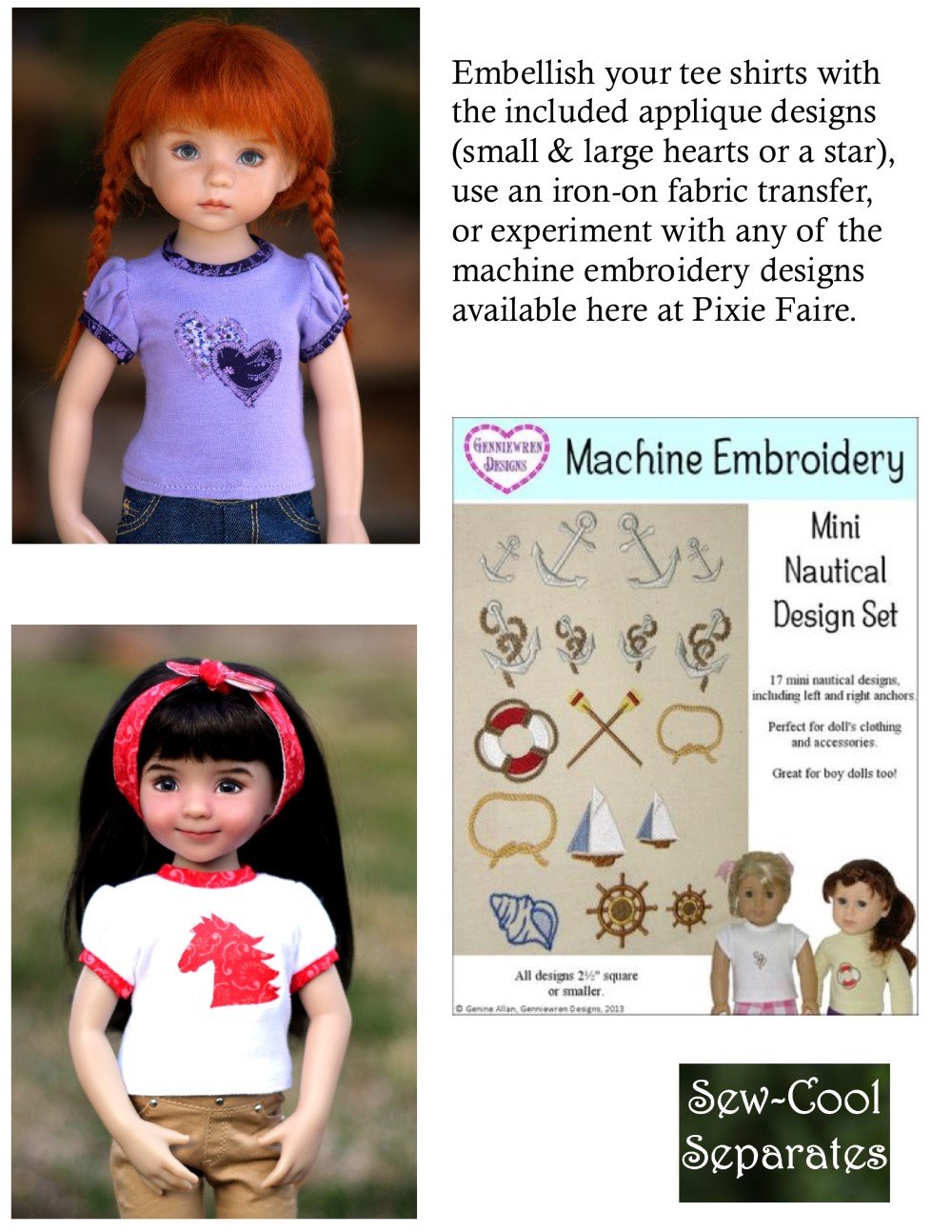 Terrific Lil' Tees Pattern for Little Darling Dolls