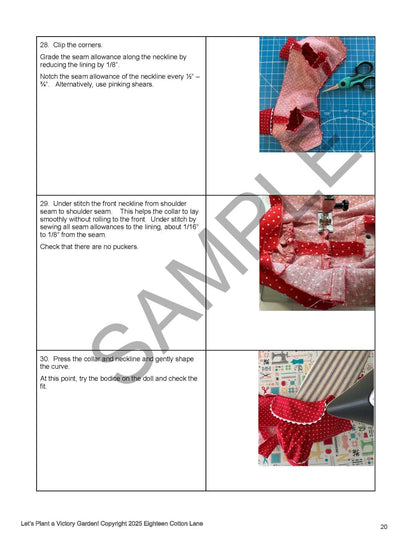 Let's Plant a Victory Garden! 18" Doll Clothes Pattern