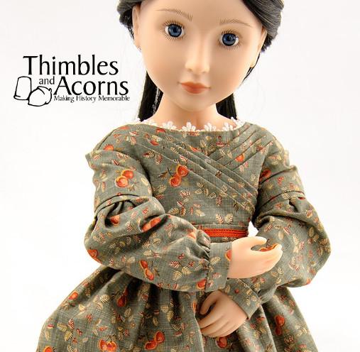 1830's Sarah Hale Dress Pattern for AGAT Dolls