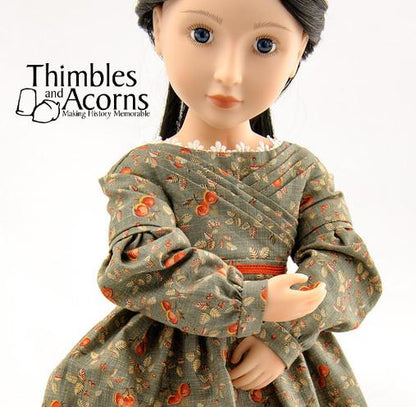 1830's Sarah Hale Dress Pattern for AGAT Dolls