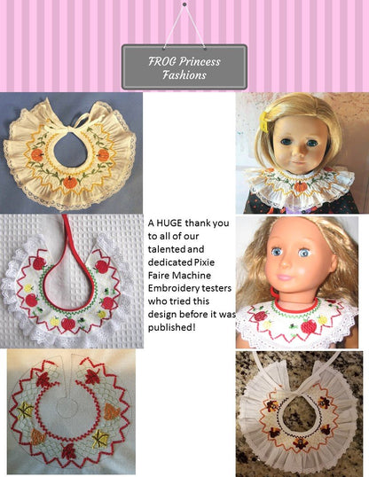 Savannah Smocked Collar for 15" - 18" Dolls Machine Embroidery Design