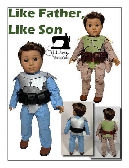 Like Father, Like Son 18" Doll Clothes Pattern