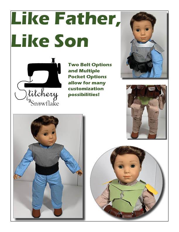 Like Father, Like Son 18" Doll Clothes Pattern