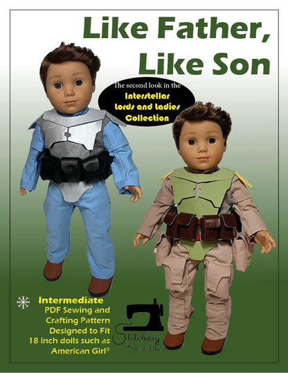 Like Father, Like Son 18" Doll Clothes Pattern