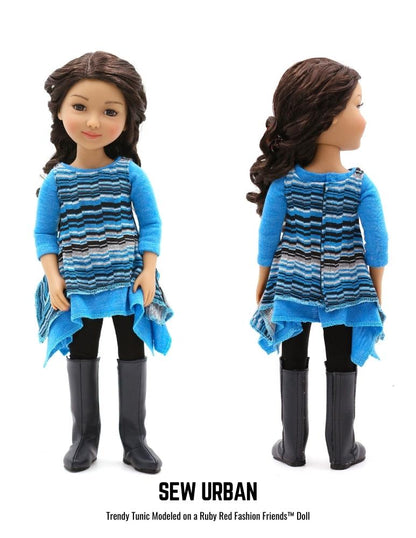 Twirly Tunic 14.5-15" Doll Clothes Pattern