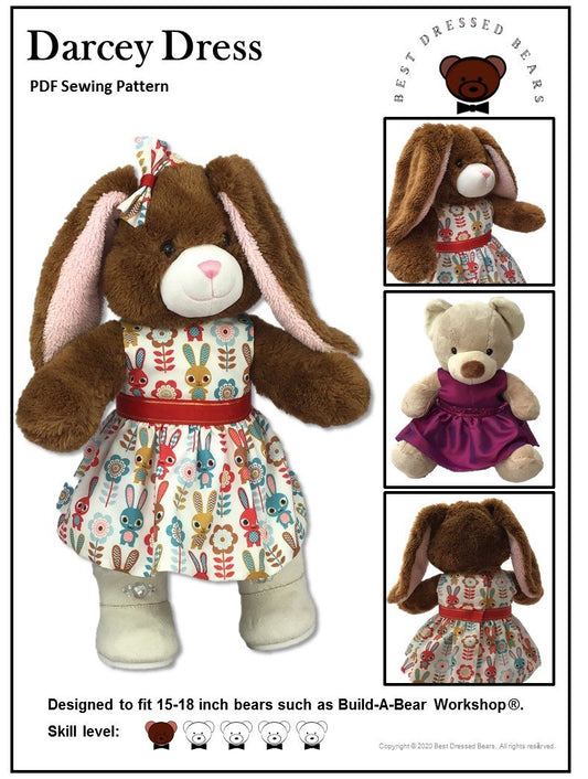 Darcey Dress Pattern for Build-A-Bear Dolls