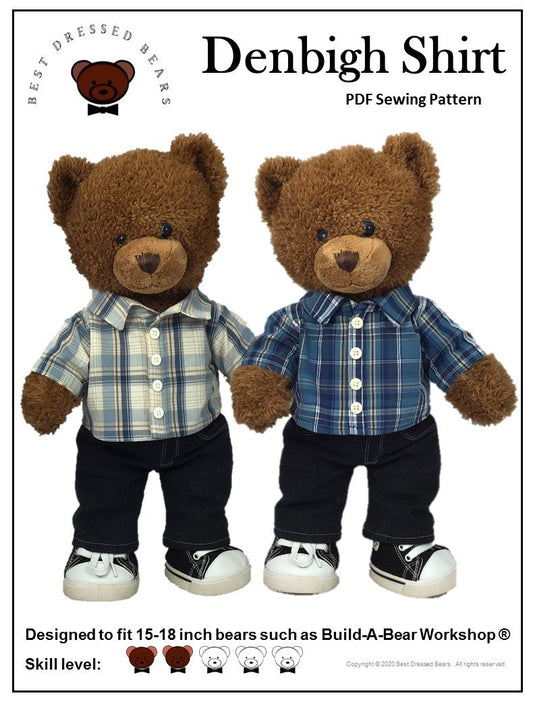 Denbigh Shirt Pattern for Build-A-Bear Dolls