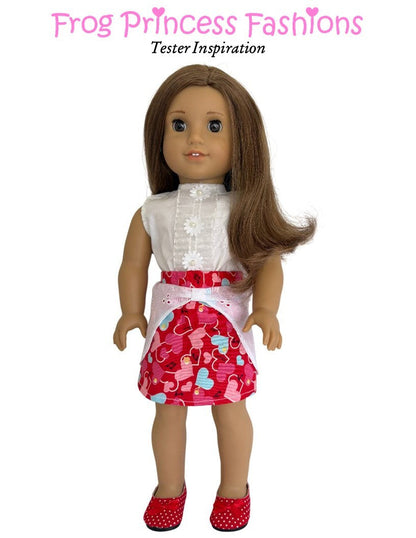 Sweetheart Skirt 18" Doll Clothes Pattern