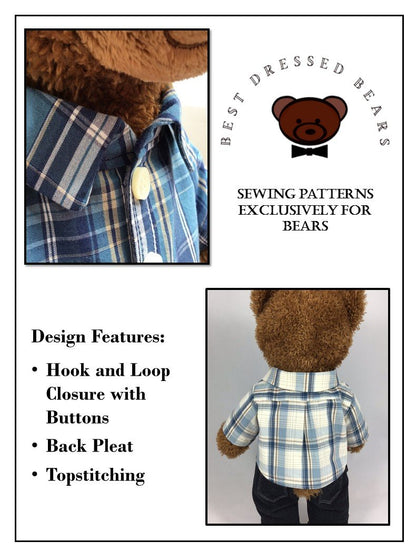 Denbigh Shirt Pattern for Build-A-Bear Dolls