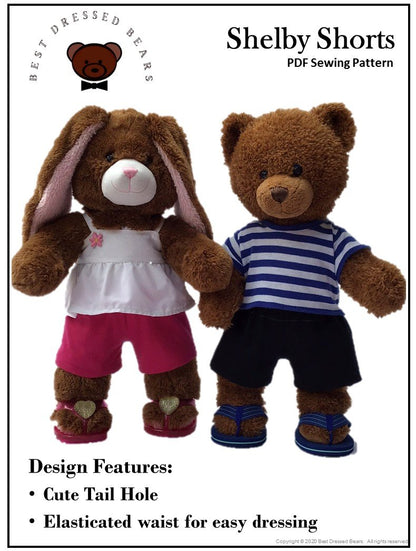 Shelby Shorts Pattern for Build-A-Bear Dolls