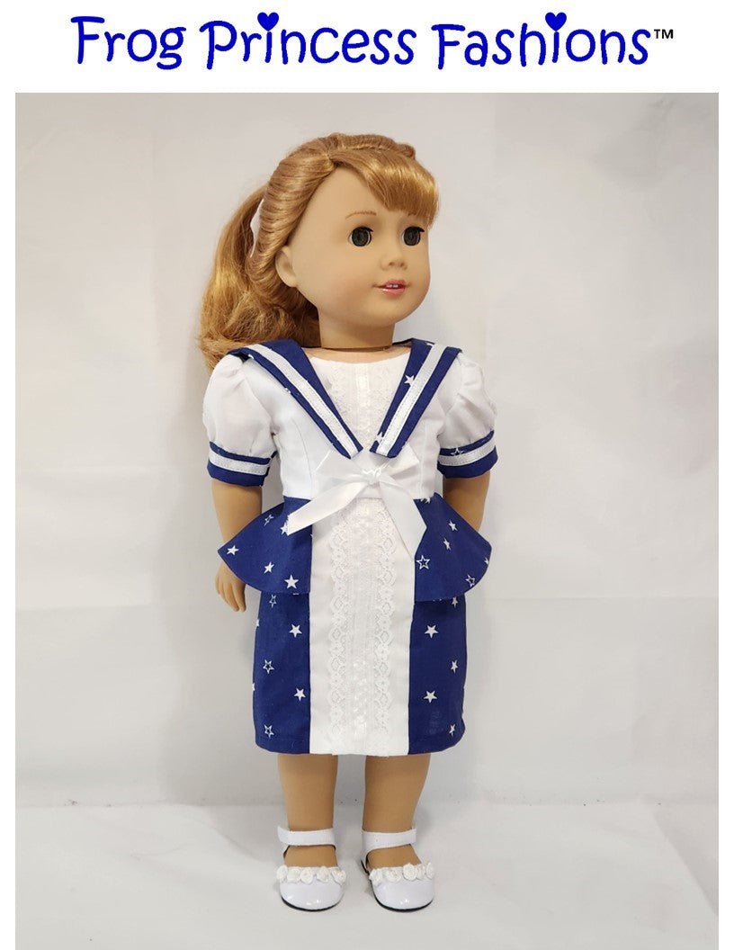 The Saylor Dress 18" Doll Clothes Pattern