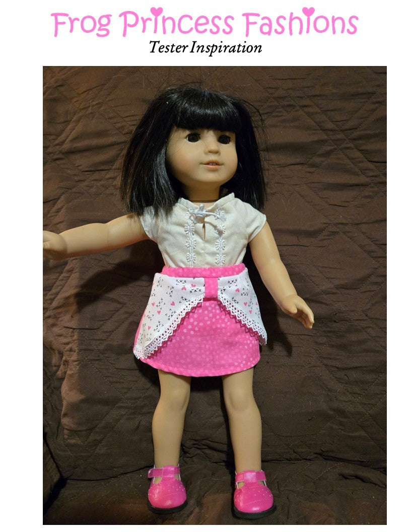 Sweetheart Skirt 18" Doll Clothes Pattern