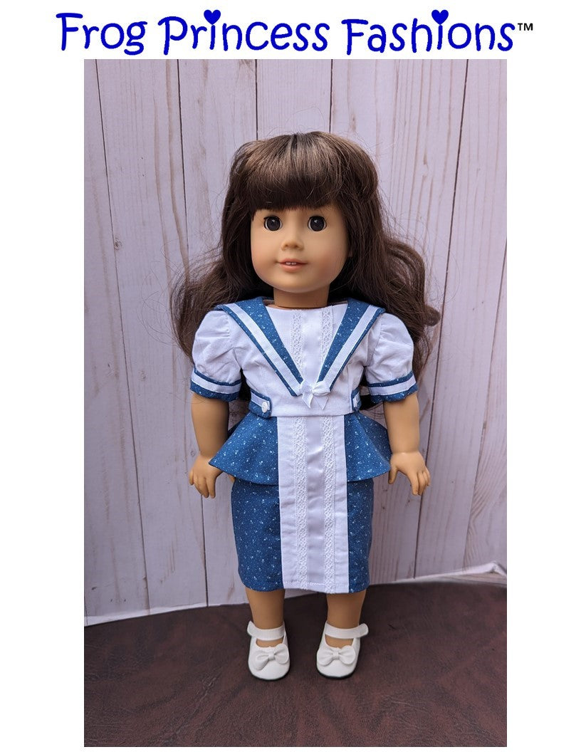 The Saylor Dress 18" Doll Clothes Pattern