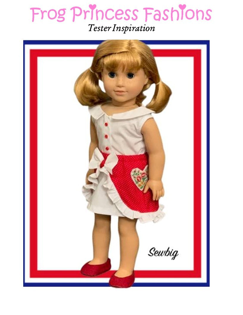 Sweetheart Skirt 18" Doll Clothes Pattern