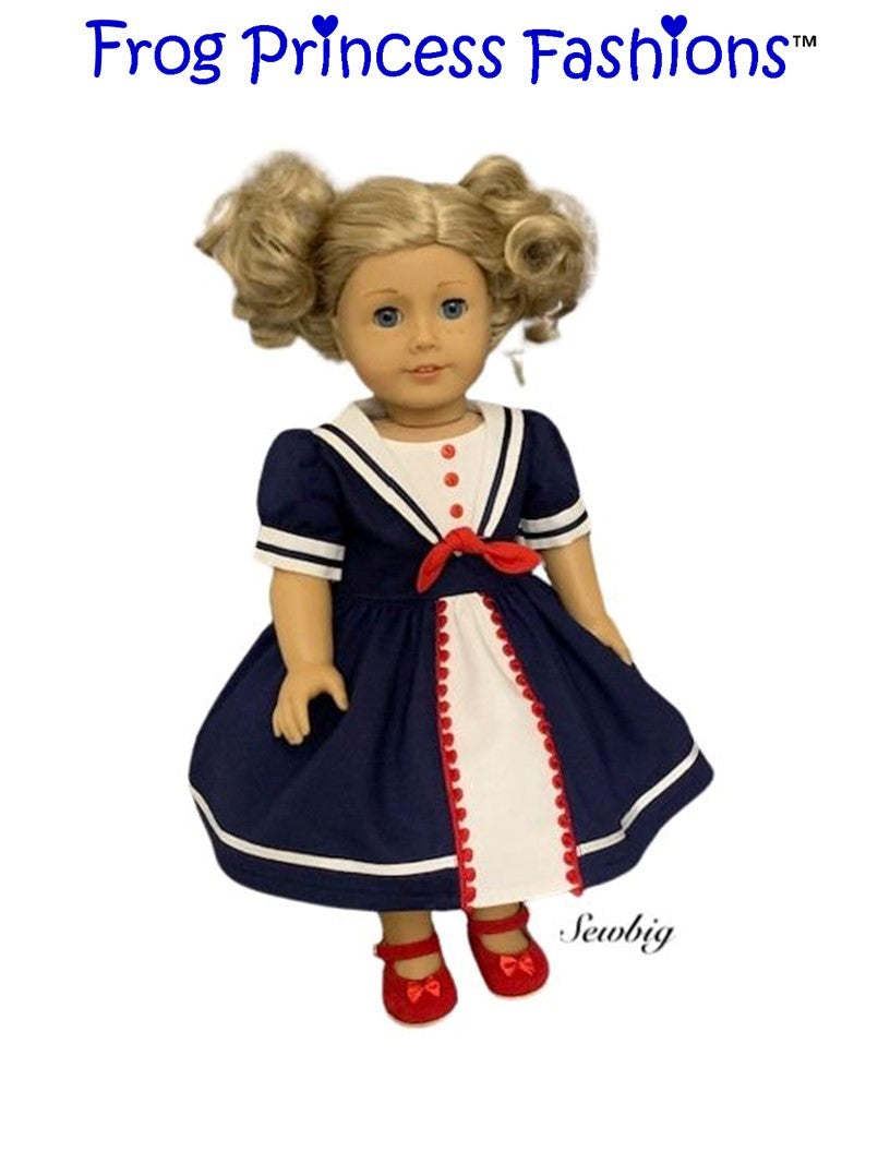 The Saylor Dress 18" Doll Clothes Pattern
