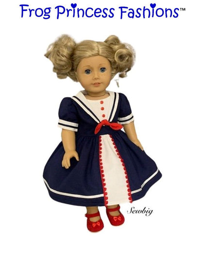 The Saylor Dress 18" Doll Clothes Pattern