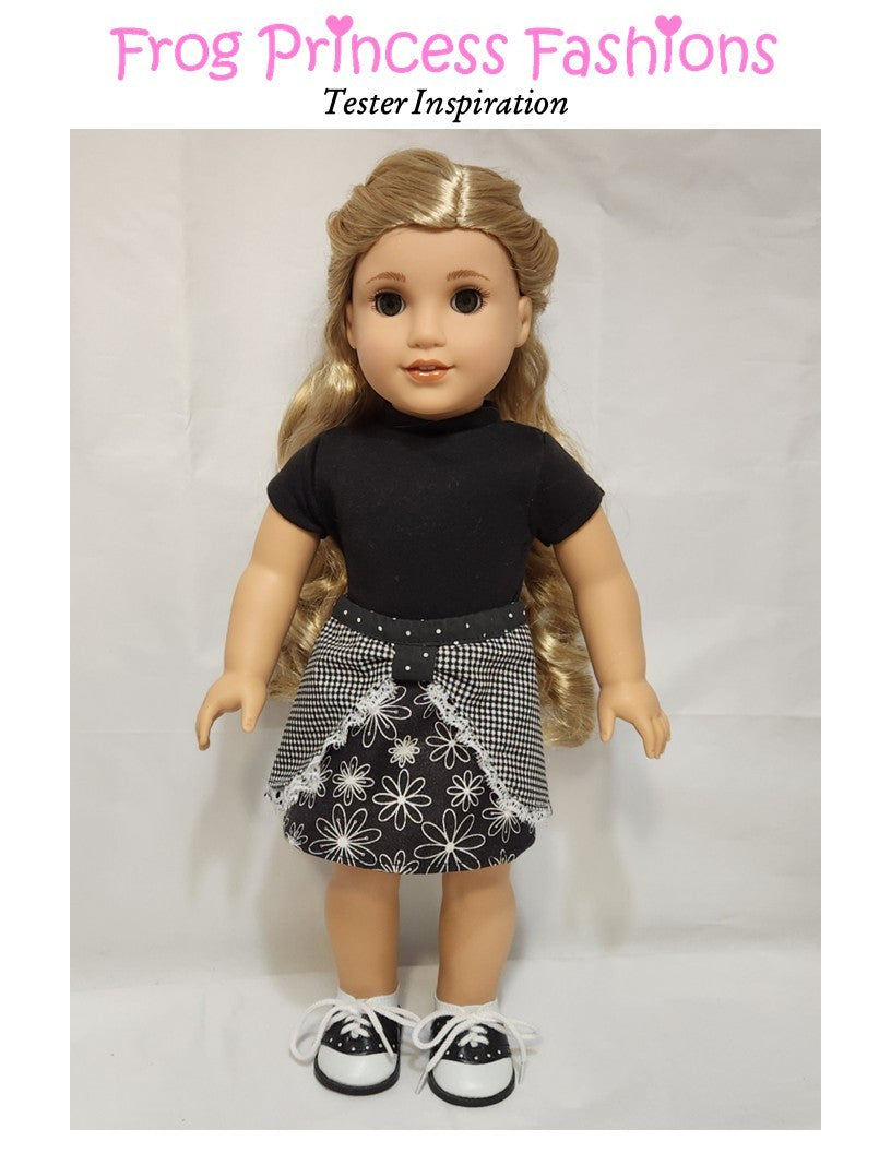 Sweetheart Skirt 18" Doll Clothes Pattern