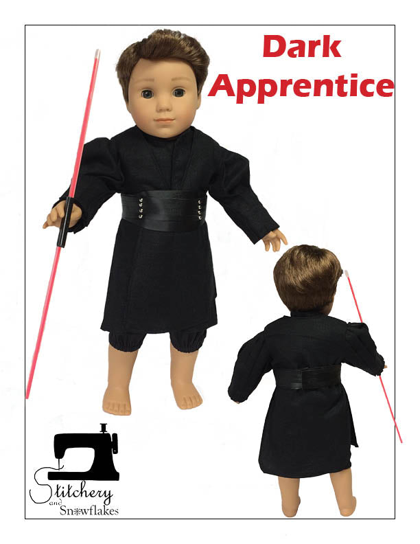 Dark Apprentice 18" Doll Clothes Pattern