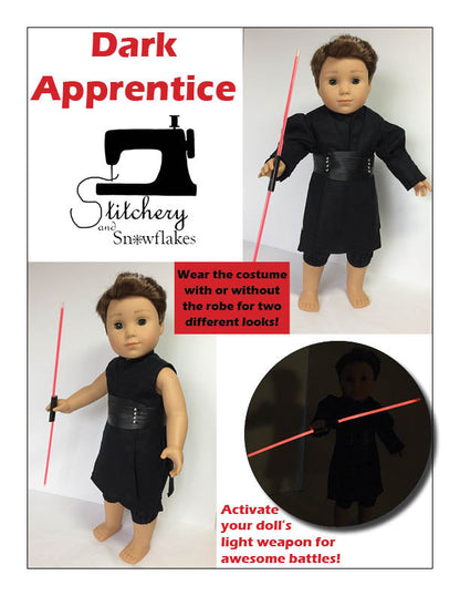 Dark Apprentice 18" Doll Clothes Pattern