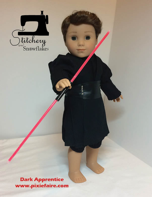 Dark Apprentice 18" Doll Clothes Pattern