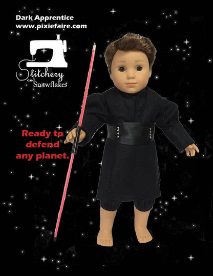 Dark Apprentice 18" Doll Clothes Pattern
