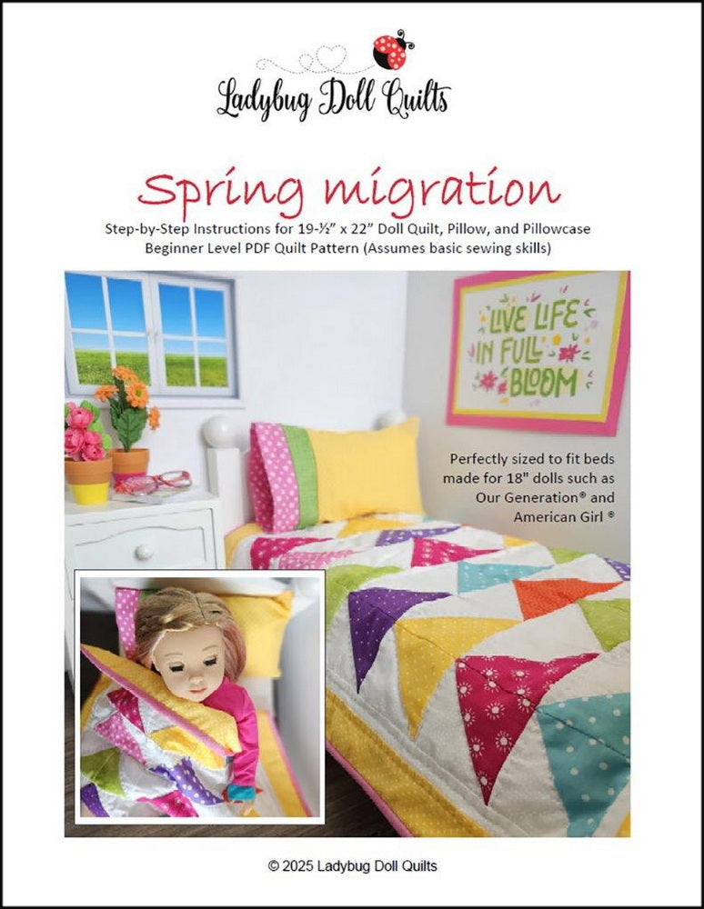 Spring Migration 18" Doll Quilt Pattern