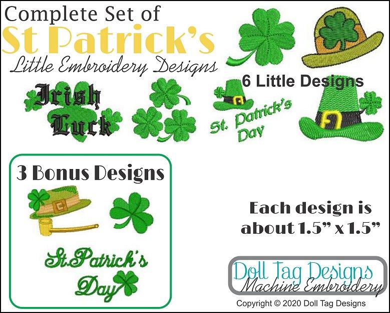 Saint Patrick's Little Machine Embroidery Designs