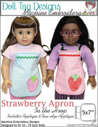 Strawberry Apron Machine Embroidery Designs