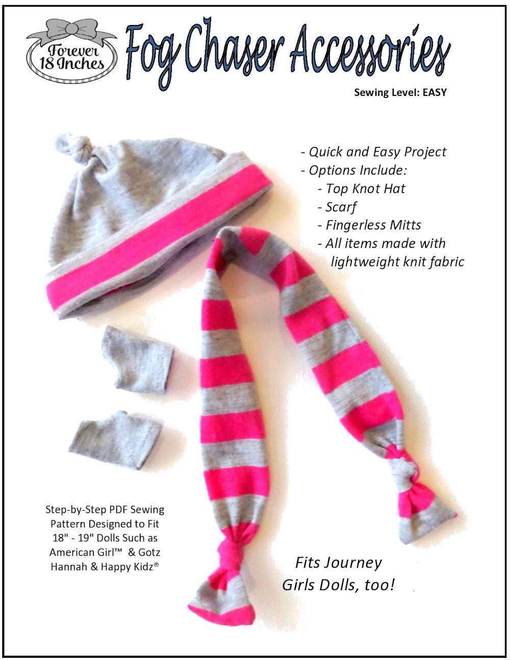 Fog Chaser Accessories 18-19" Doll Clothes Pattern