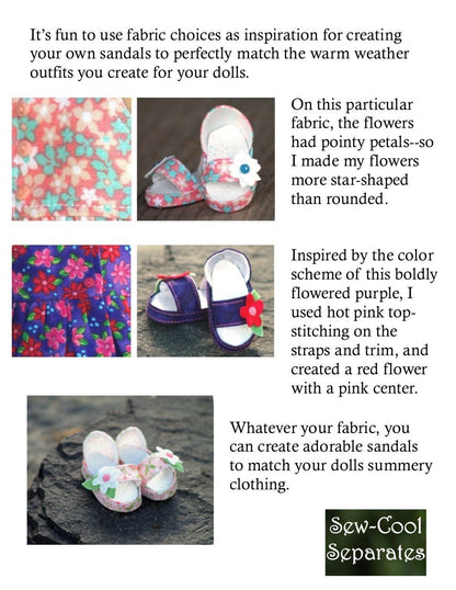 Sweet Sandals Pattern for MSD Ball Jointed Dolls
