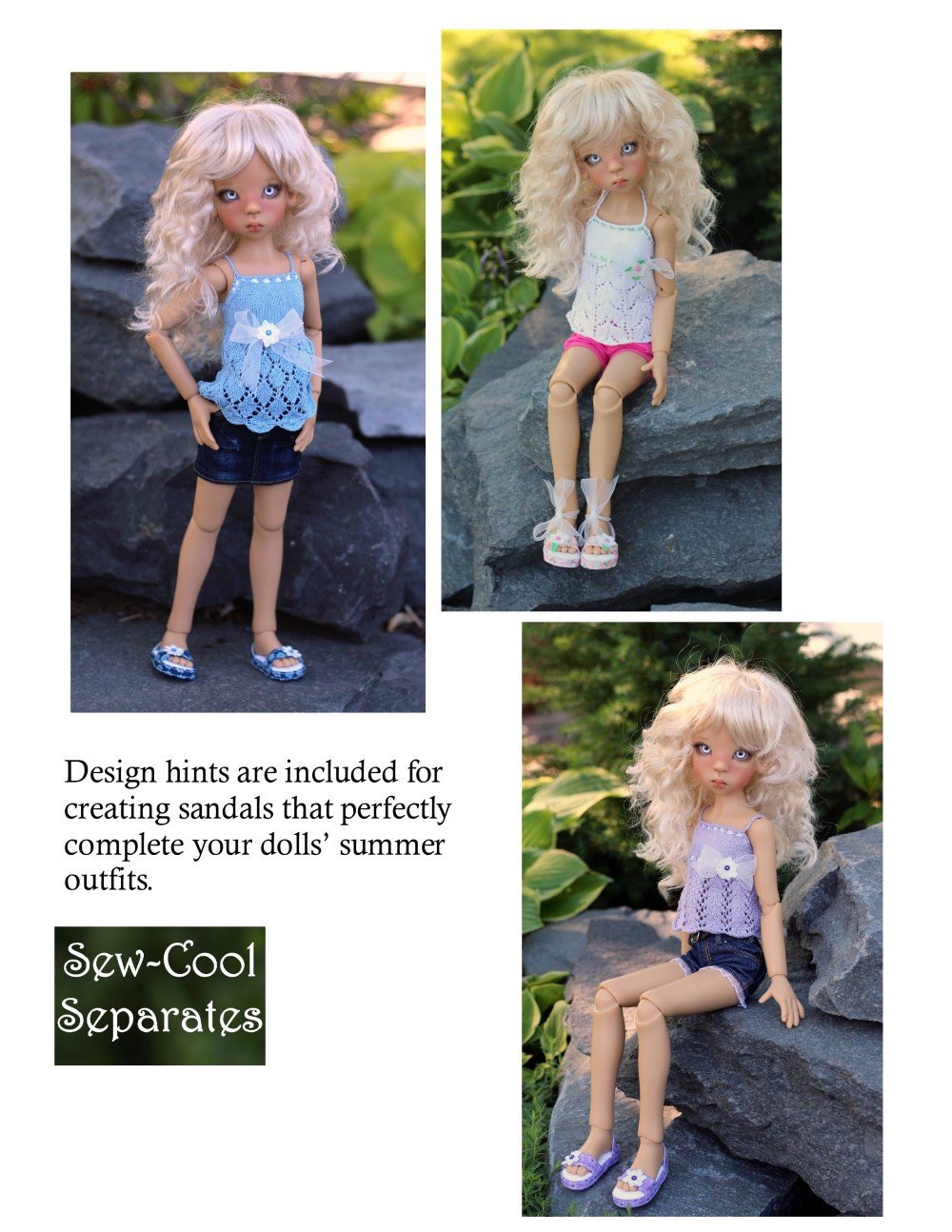 Sweet Sandals Pattern for MSD Ball Jointed Dolls