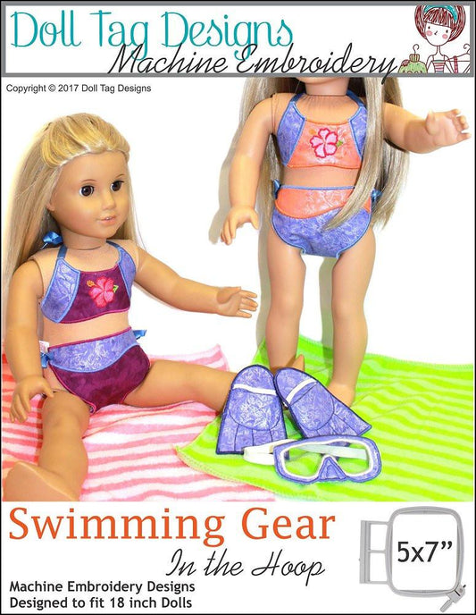 Swimming Gear Machine Embroidery Designs