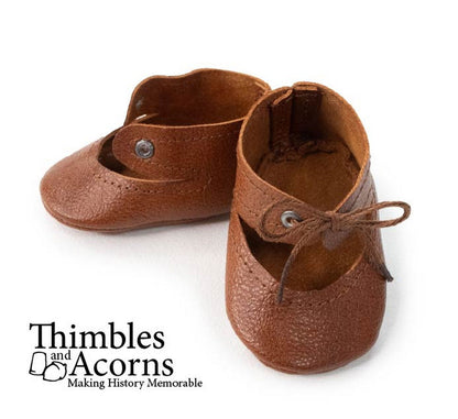 Tab Laced Turnshoes 18" Doll Shoe Pattern