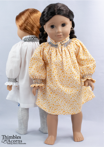 16th Century German Smocked Hemd 18" Doll Clothes Pattern