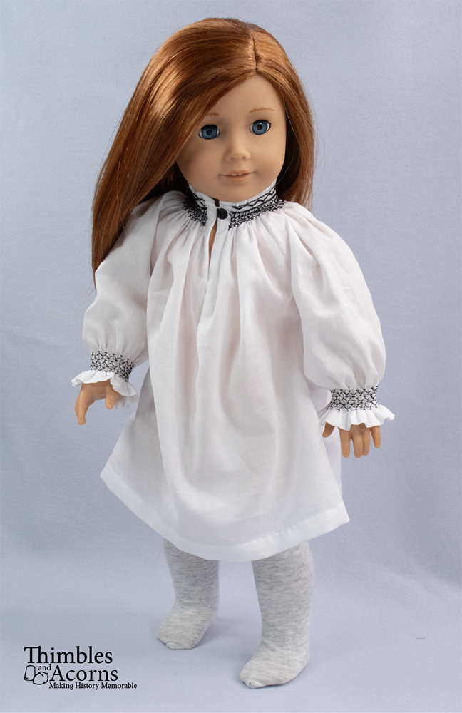 16th Century German Smocked Hemd 18" Doll Clothes Pattern