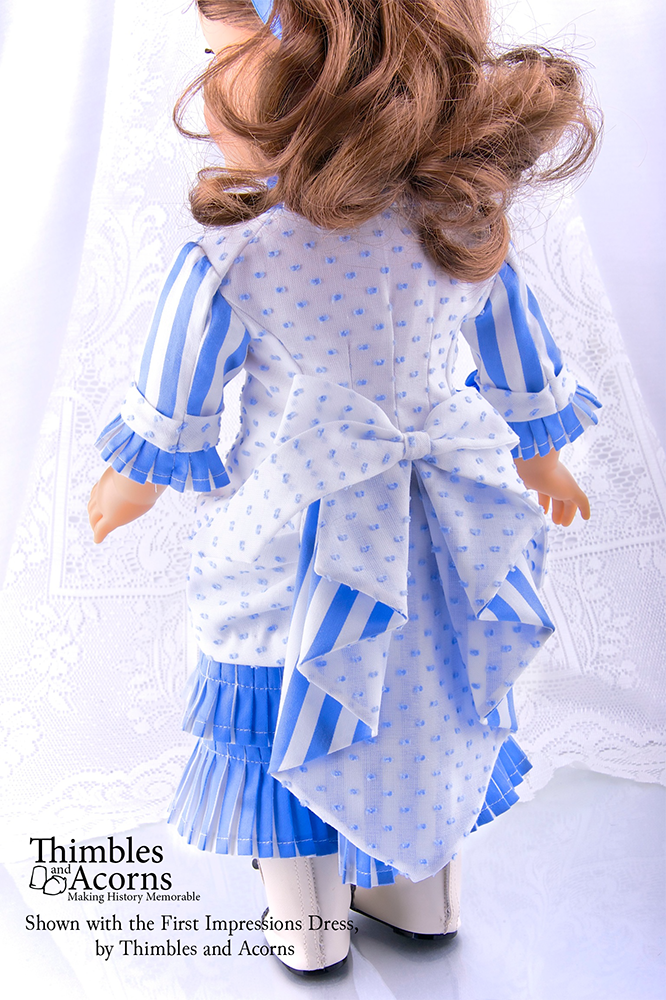 Waterfall Bustle 18" Doll Clothes Pattern