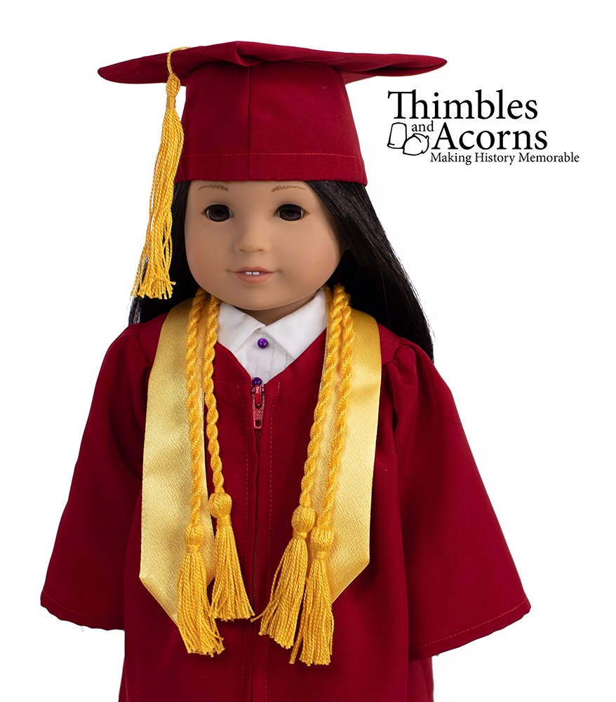 Graduation Regalia 18" Doll Clothes Pattern