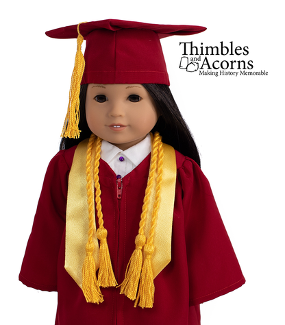 Graduation Regalia 18" Doll Clothes Pattern